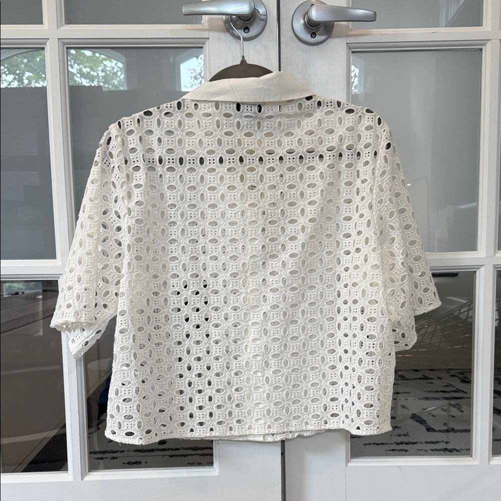 Evereve White Lace Blouse - Picture 4 of 4